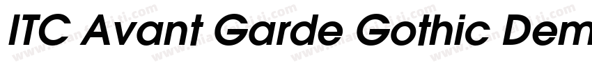ITC Avant Garde Gothic Demi Conden字体转换